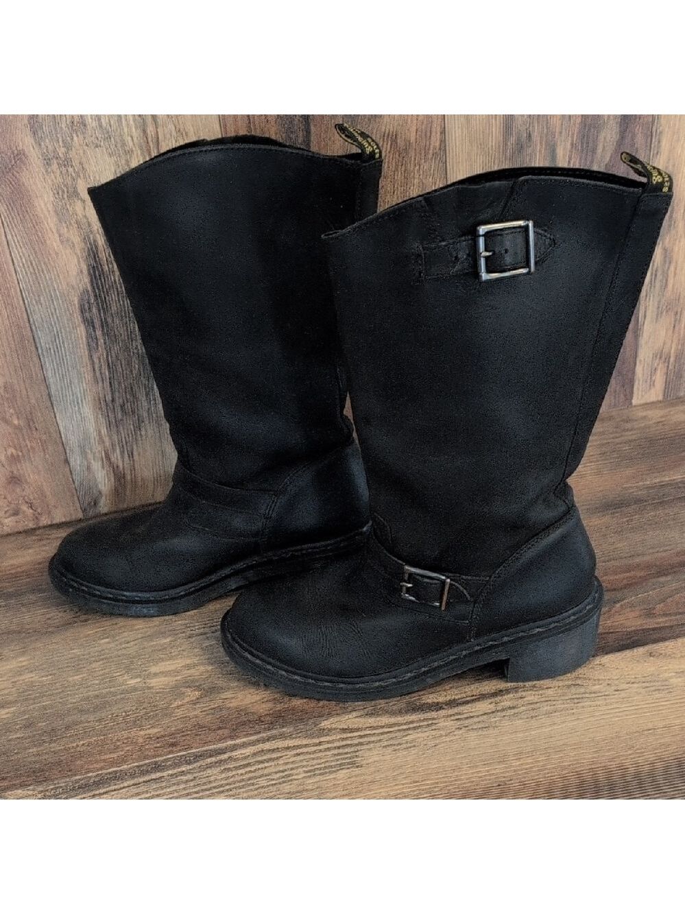 Dr. Martens Streetwear Vintage Combat Boots with Buckles 11 C164 - Picture 2 of 9